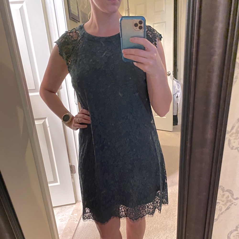 Emerald Green Lace dress